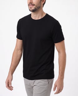 Kit 3 Camisetas Tech Modal Pretas Masculinas