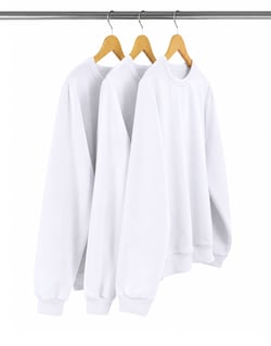 Kit 3 Blusões de Moletom Branco