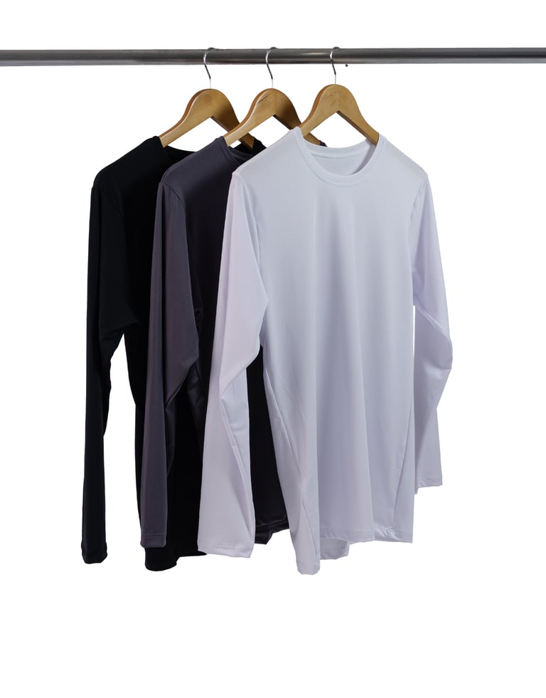 Kit 3 Camisetas Segunda Pele Manga Longa Masculina 1