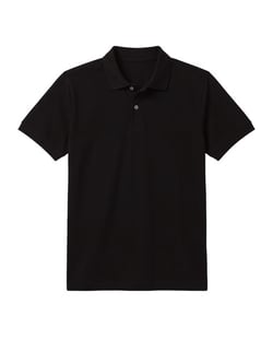 Camisa Polo Piquet Masculina Preta