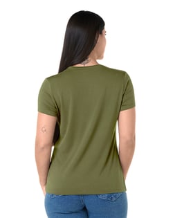 Camiseta Tech Modal Feminina Caqui