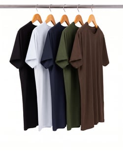 Kit 5 Camisetas Masculinas de Algodão Premium