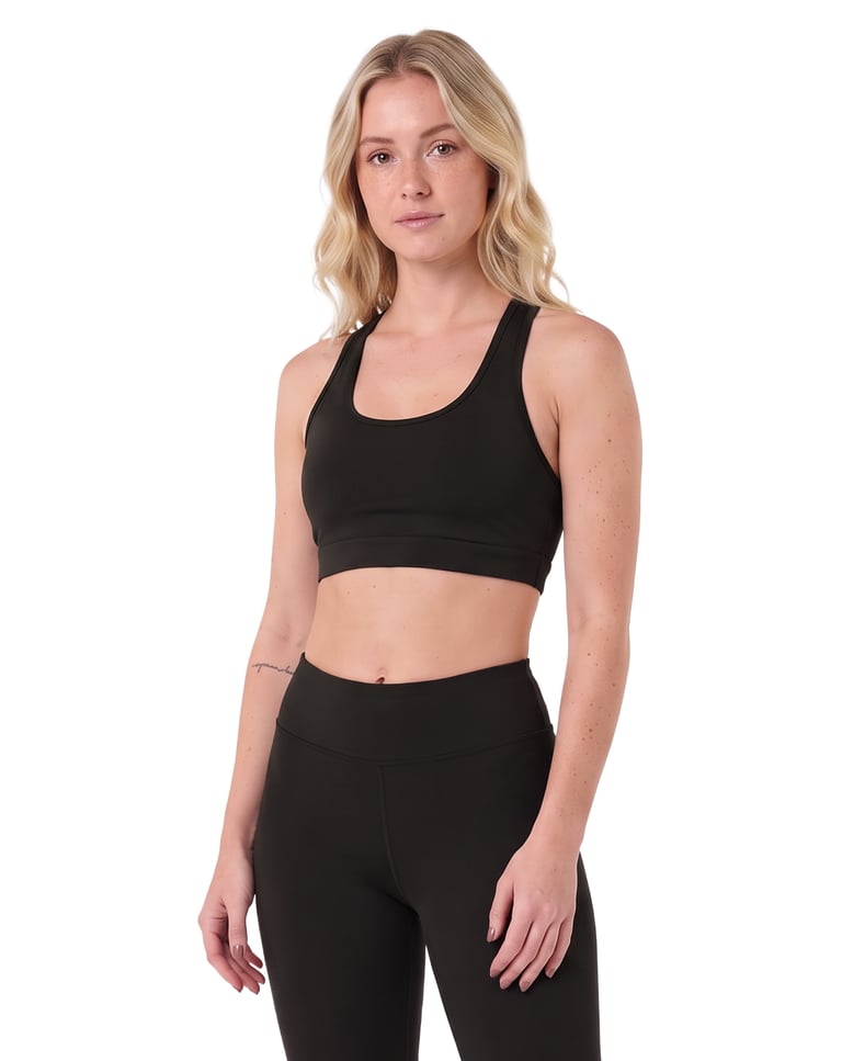 Top Nadador Fitness Feminino Preto