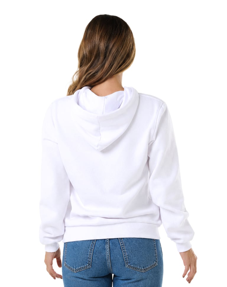 Moletom Canguru com Capuz Feminino Branco