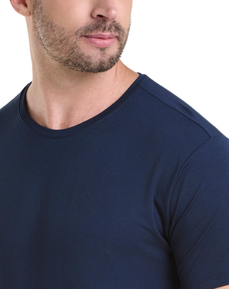 Camiseta Tech Modal Masculina Azul Marinho