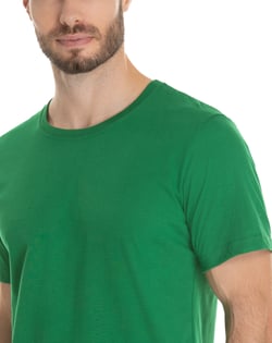 Camiseta de Algodão Premium Verde Bandeira