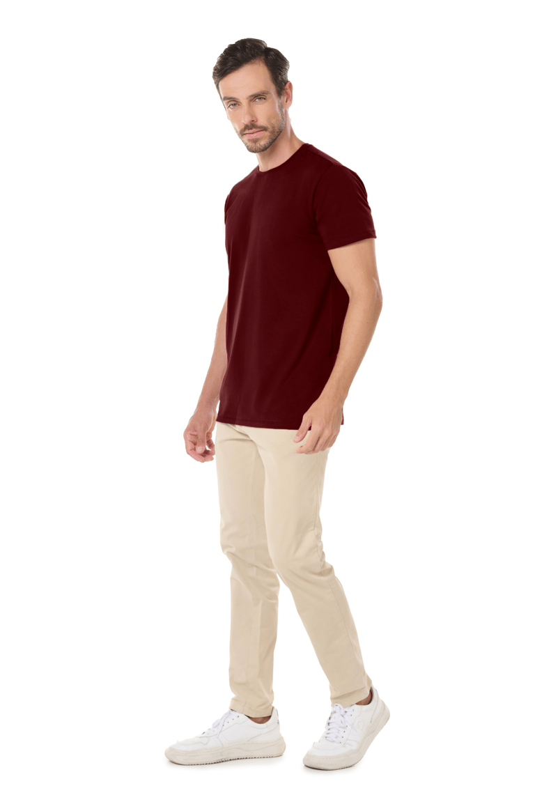 Camiseta Tech Modal Masculina Bordô
