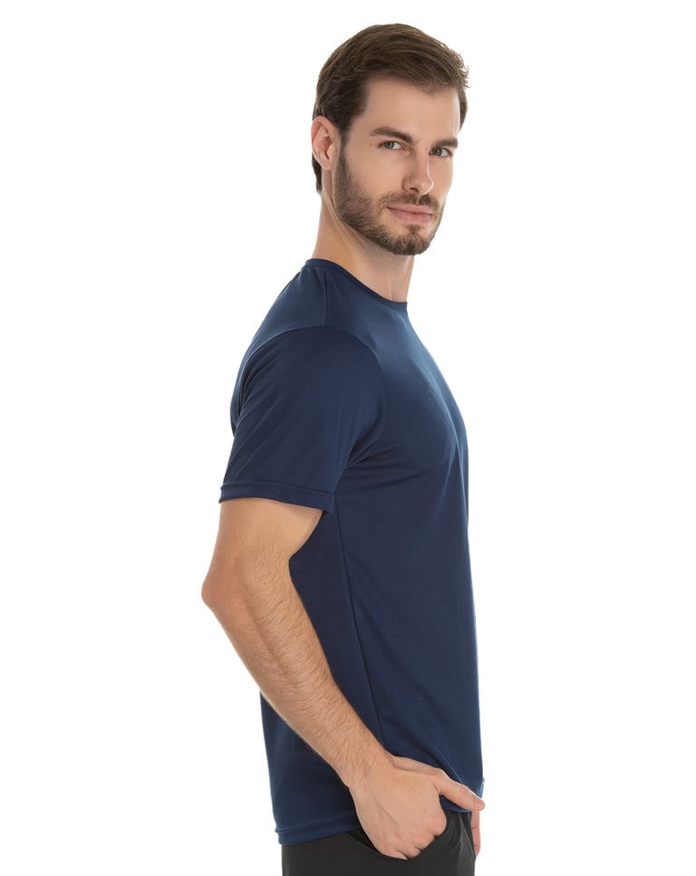 Camiseta Dry Fit Azul Marinho Proteção UV 30+