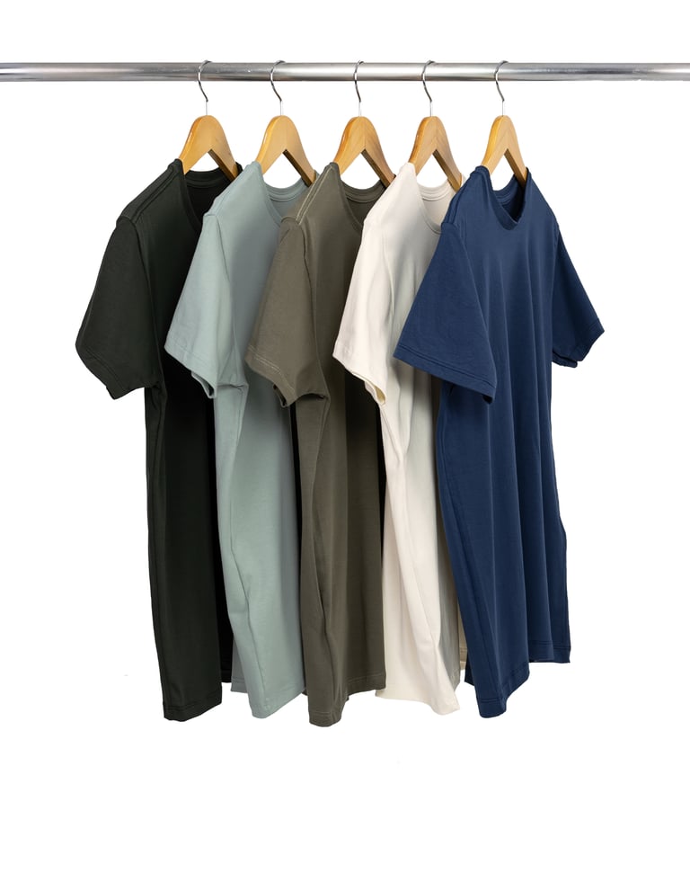 Kit 5 Camisetas de Algodão Egípcio 04