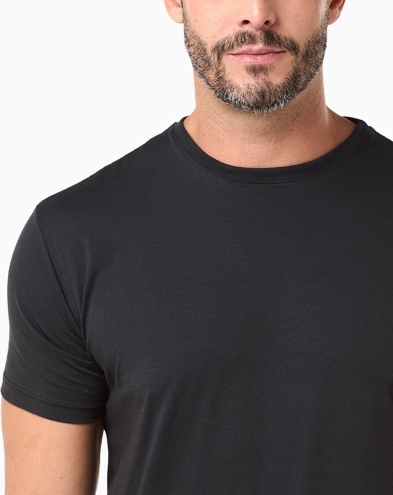 Camiseta de Algodão Egípcio Grafite