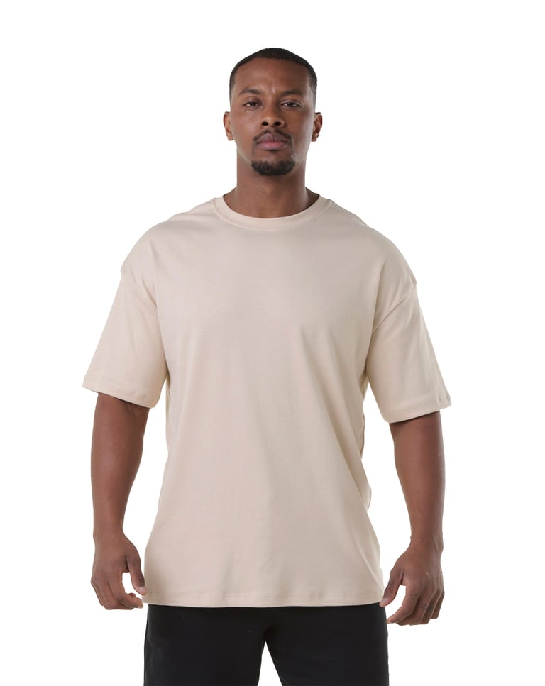Camiseta Oversized Masculina Areia