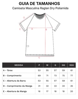 Kit 3 Camisetas Dry Poliamida Raglan Masculinas 04