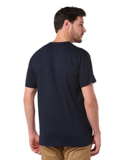 Camiseta de Algodão Egípcio Azul Marinho