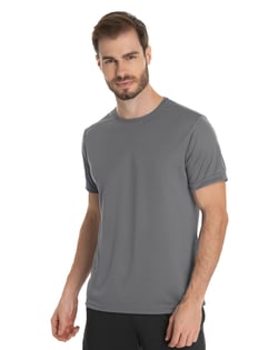 Camiseta Dry Fit Cinza Chumbo Proteção UV 30+