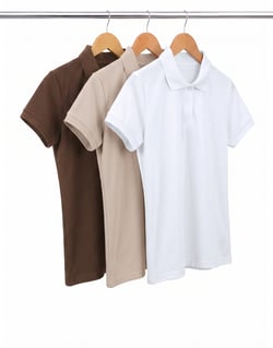 Kit 3 Camisas Polo Piquet Feminina 13