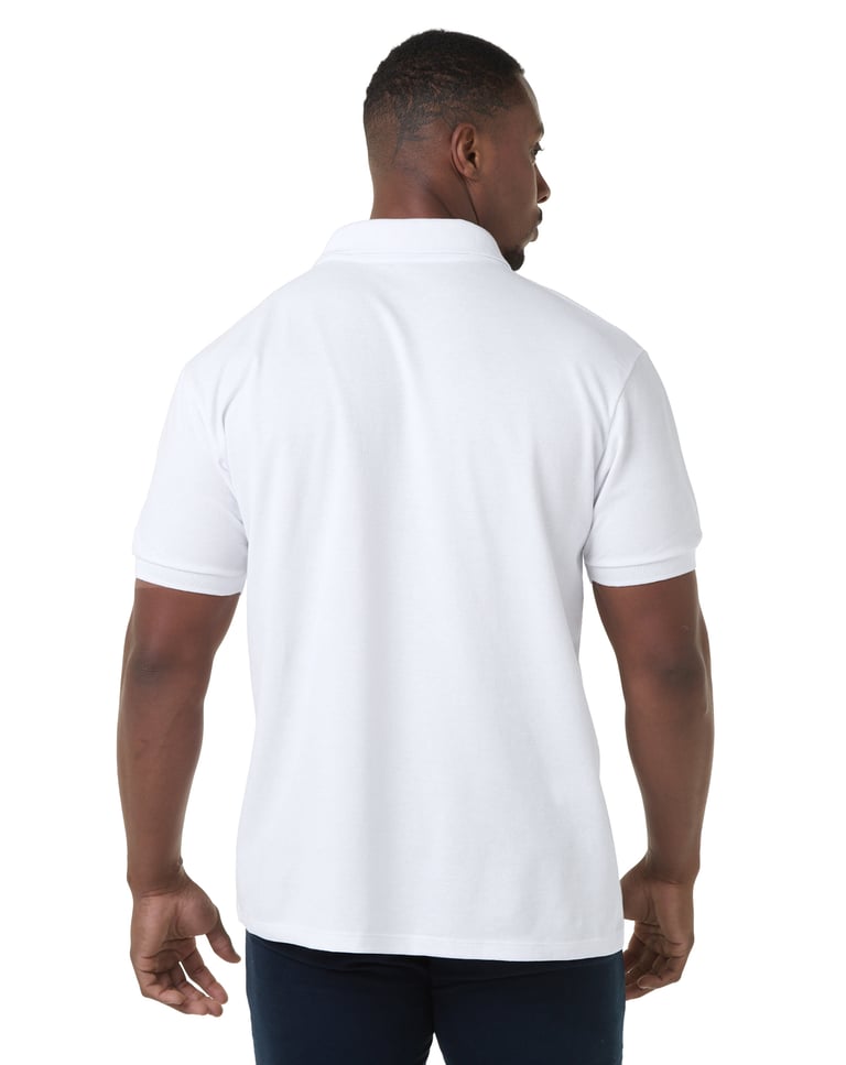 Camisa Polo Piquet Masculina Branca