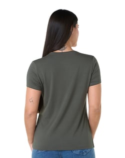 Camiseta Tech Modal Feminina Cinza Terra