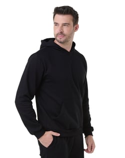 Moletom Canguru com Capuz Preto