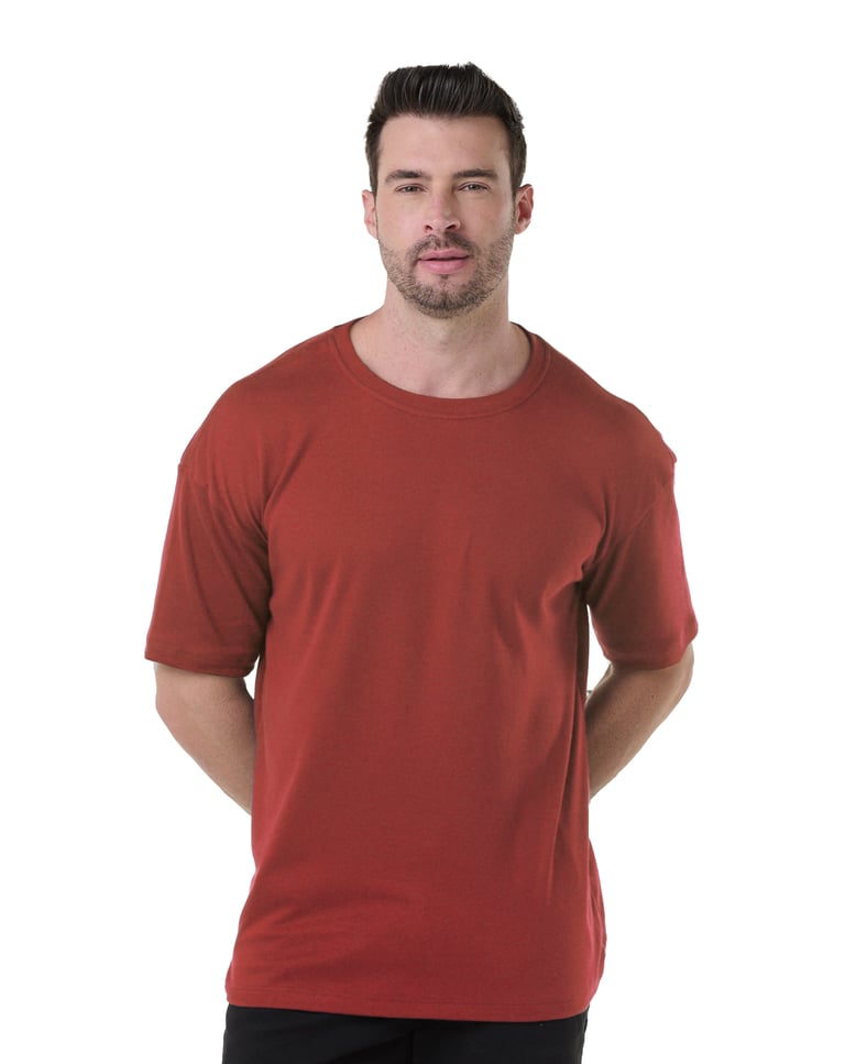 Camiseta Oversized Masculina Carmim