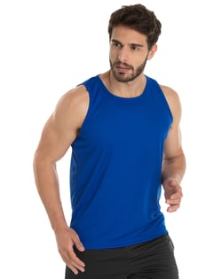 Regata Dry Fit Azul Royal Proteção Uv 30+