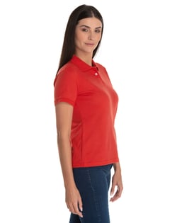 Camisa Polo Piquet Feminina Vermelha