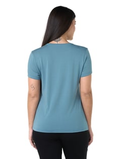 Camiseta Tech Modal Feminina Azul Topázio