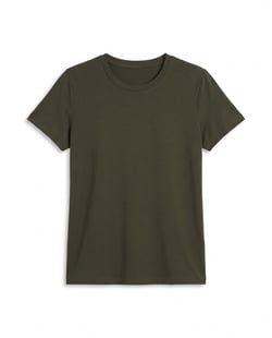 Camiseta Tech Modal Feminina Verde Militar