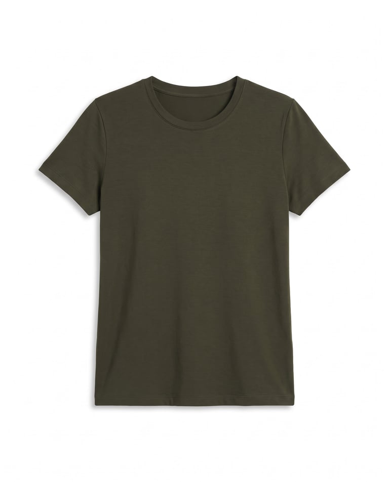 Camiseta Tech Modal Feminina Verde Militar