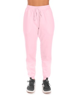 Calça Feminina de Moletom Rosa Claro