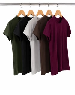 Kit 5 Camisetas de Algodão Egípcio Femininas 10