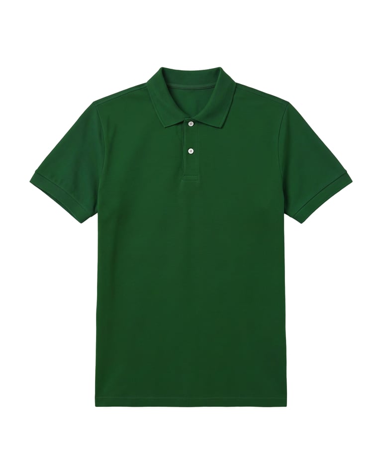 Camisa Polo Piquet Masculina Verde Musgo