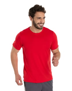 Camiseta Dry Fit Vermelha Proteção UV 30+