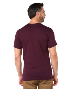 Camiseta de Algodão Egípcio Bordô