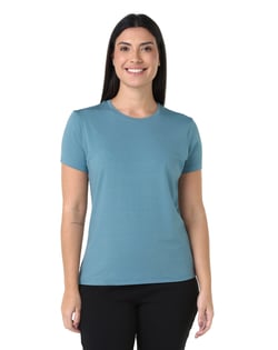 Camiseta Tech Modal Feminina Azul Topázio