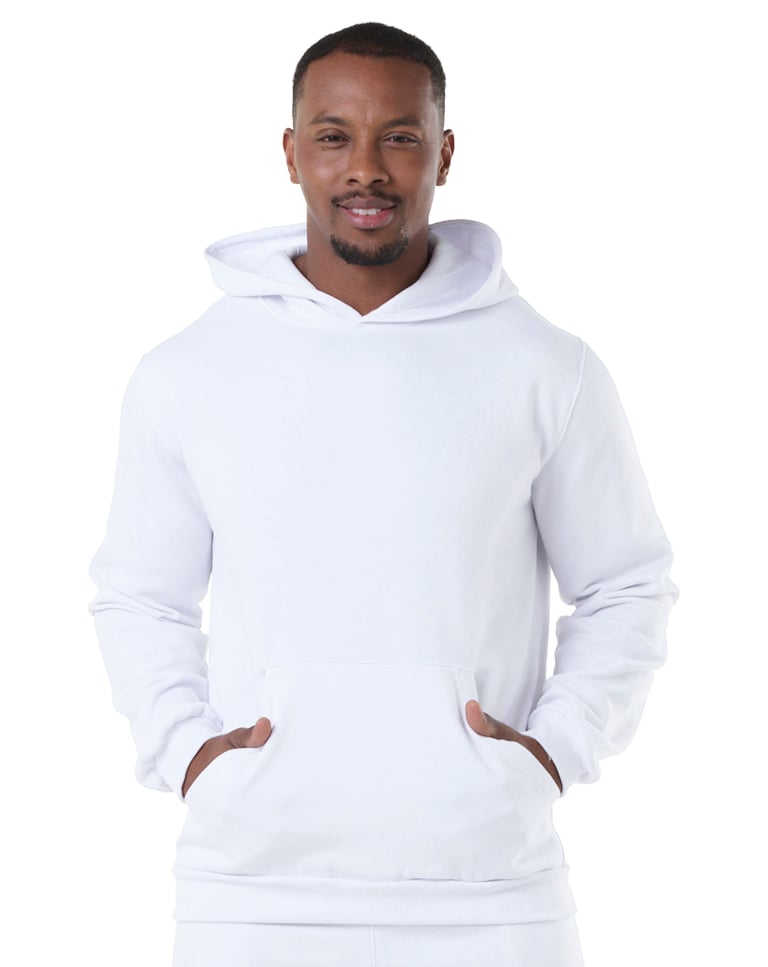 Moletom Canguru com Capuz Branco