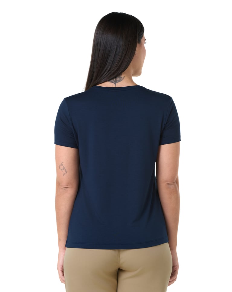 Camiseta Tech Modal Feminina Azul Marinho