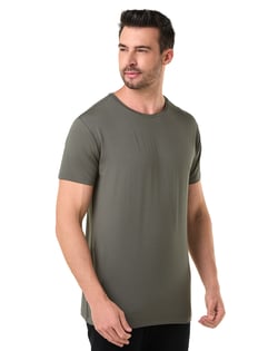 Camiseta Tech Modal Masculina Cinza Terra
