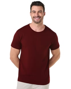 Camiseta Tech Modal Masculina Bordô