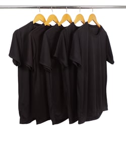 Kit 5 Camisetas Masculinas Dry Fit Pretas Proteção UV 30+
