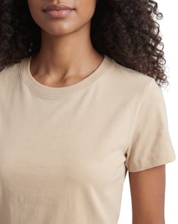 Baby Look de Algodão Premium Areia