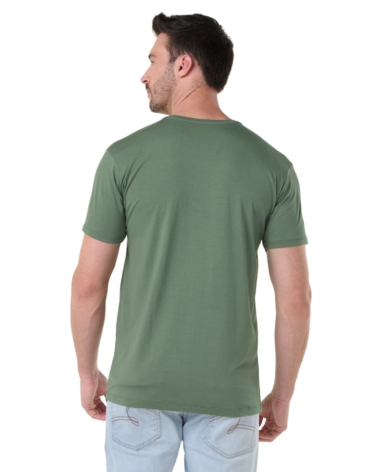 Camiseta Tech Modal Masculina Verde Oliva