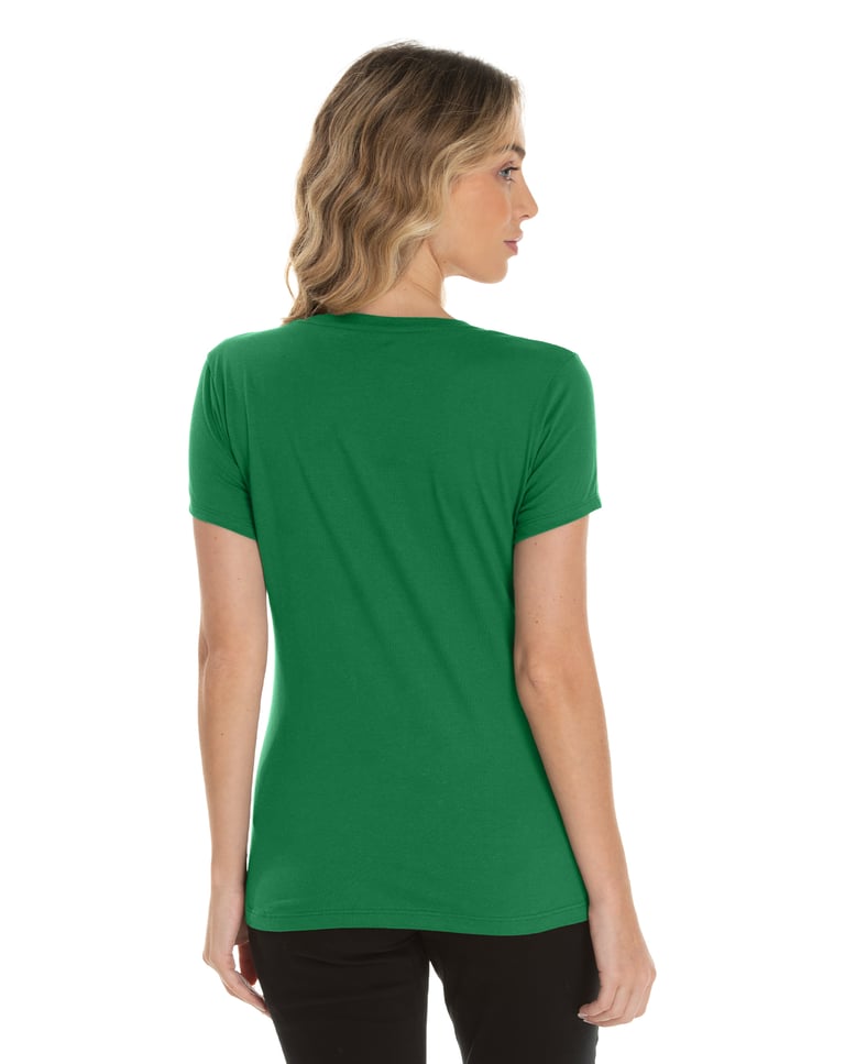 Baby Look de Algodão Premium Verde Bandeira