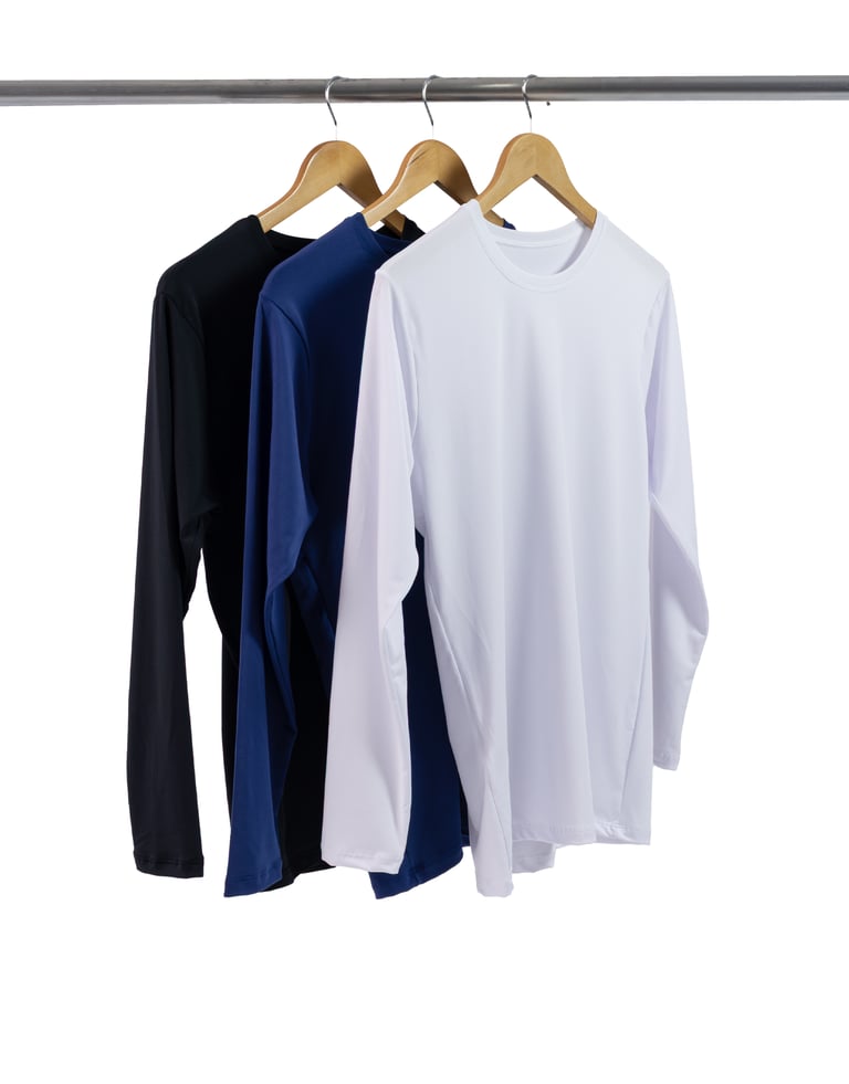 Kit 3 Camisetas Segunda Pele Manga Longa Masculina 2