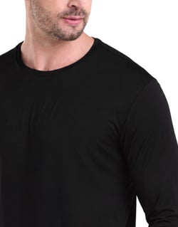 Camiseta Manga Longa Tech Modal Masculina Preta