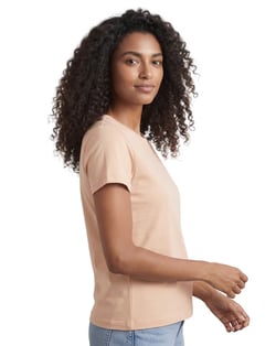 Baby Look de Algodão Premium Areia