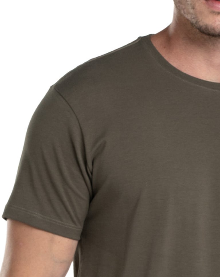 Camiseta de Algodão Egípcio Cinza Mineral