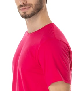 Camiseta de Algodão Premium Rosa Pink