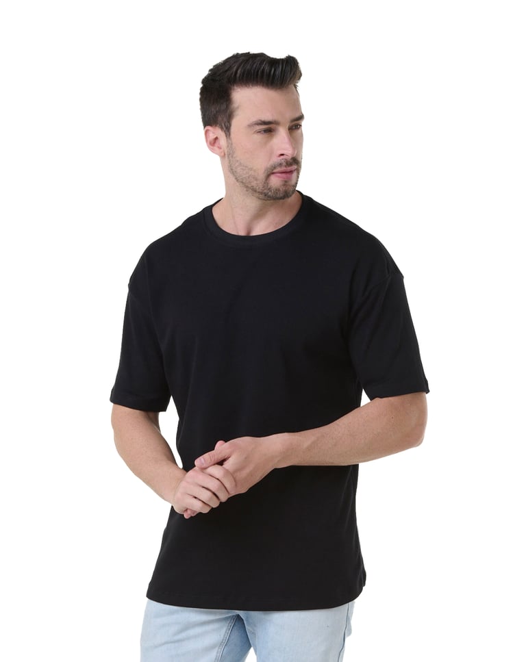 Camiseta Oversized Masculina Preta