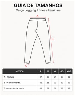 Kit 3 Calças Leggings Fitness Feminina Preta