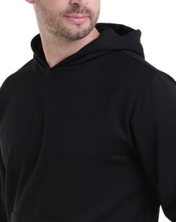 Moletom Canguru com Capuz Preto